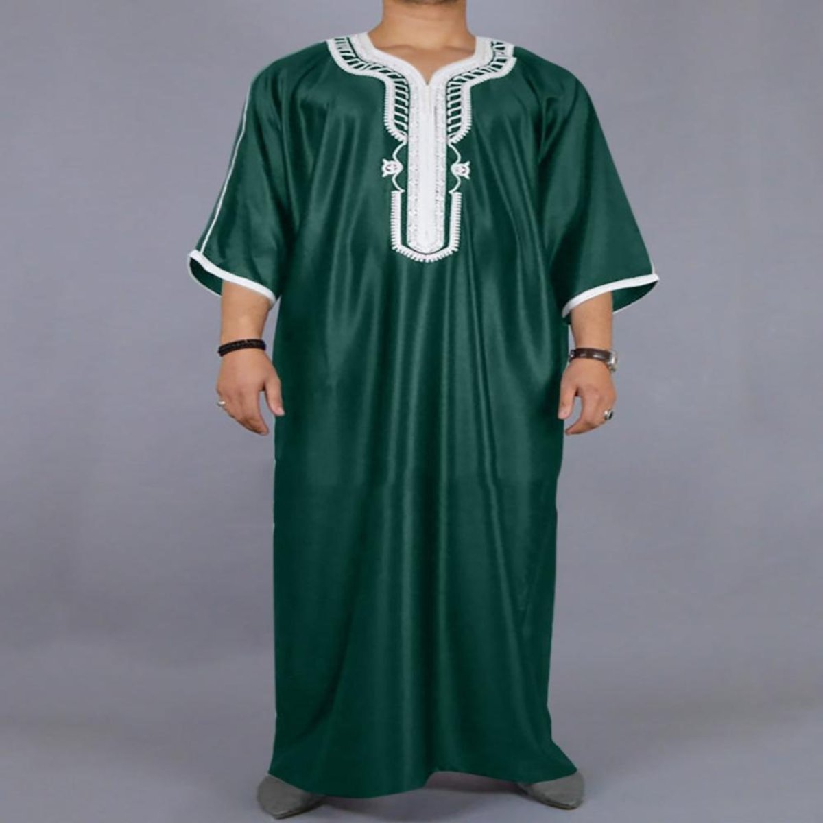 Elegant Green Thobe for Men noor-al-hayat.myshopify.com